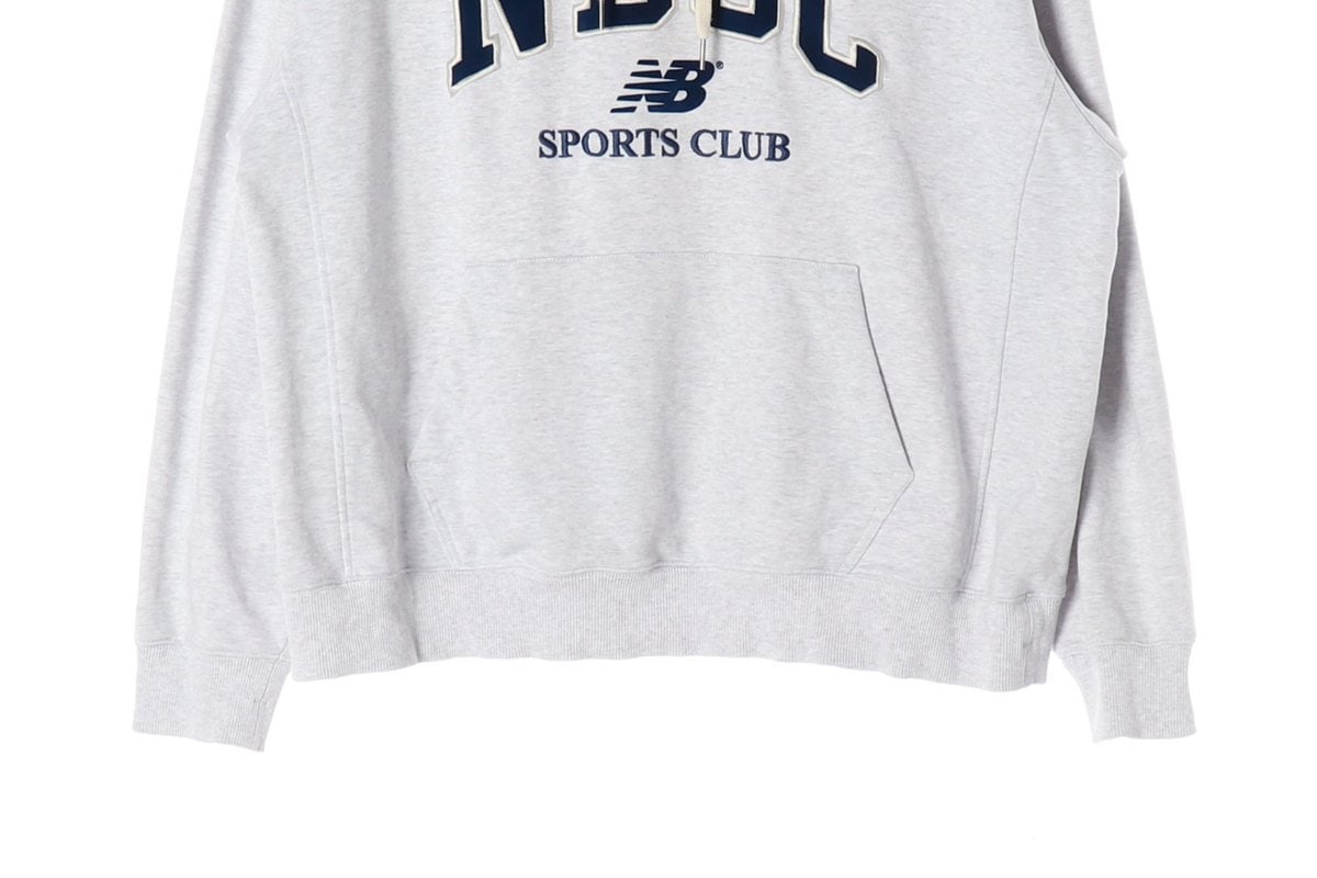 뉴발란스 24SS  NBSC 후디 후드티 라이트그레이 XL 이미지 4