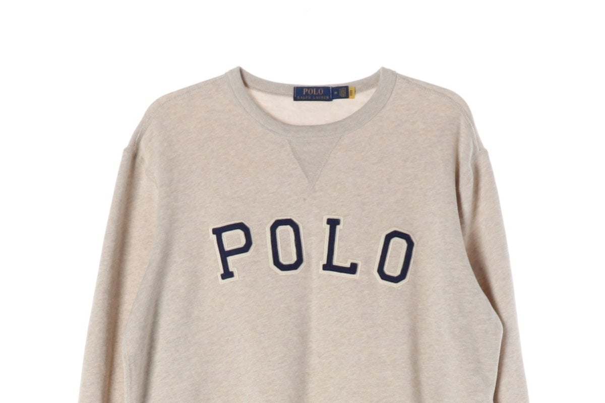 폴로 랄프 로렌 POLO 로고 기모 맨투맨 스웨트셔츠 오트밀 M 이미지 3