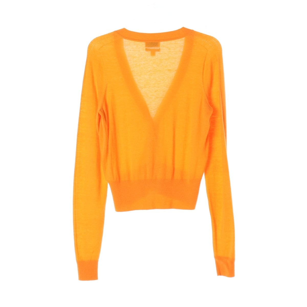 코스 100% 캐시미어 브이넥 니트 가디건 오렌지 XS 상세 이미지 2