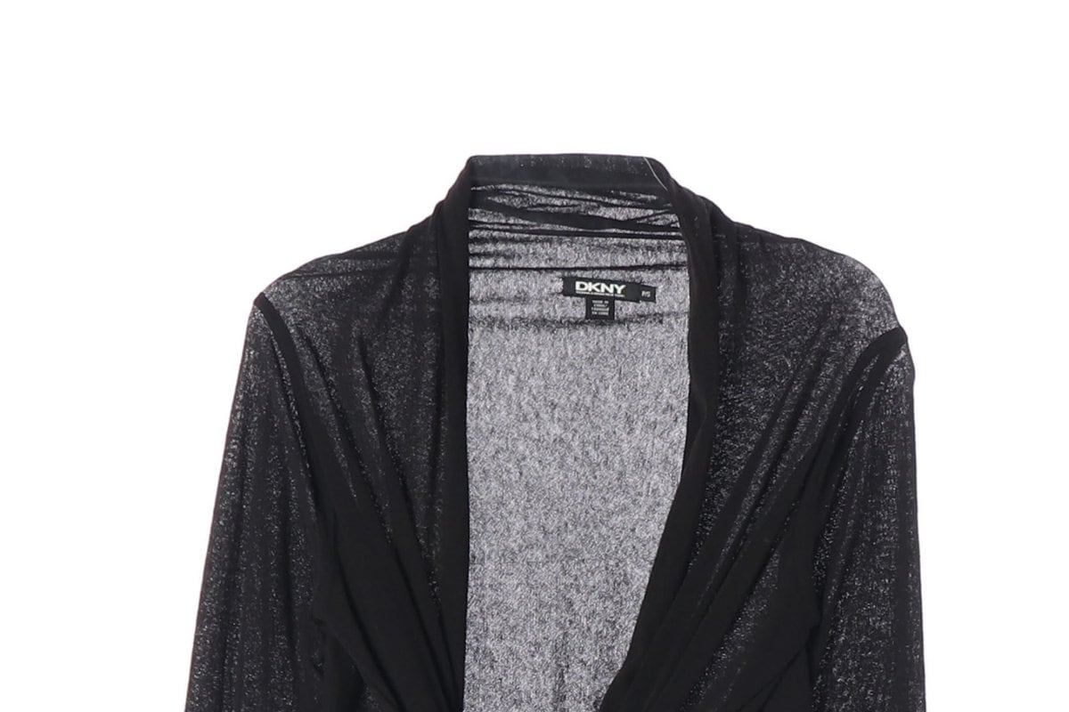DKNY 디케이앤와이 스트라이프 매듭 코튼 가디건 상세 이미지 3