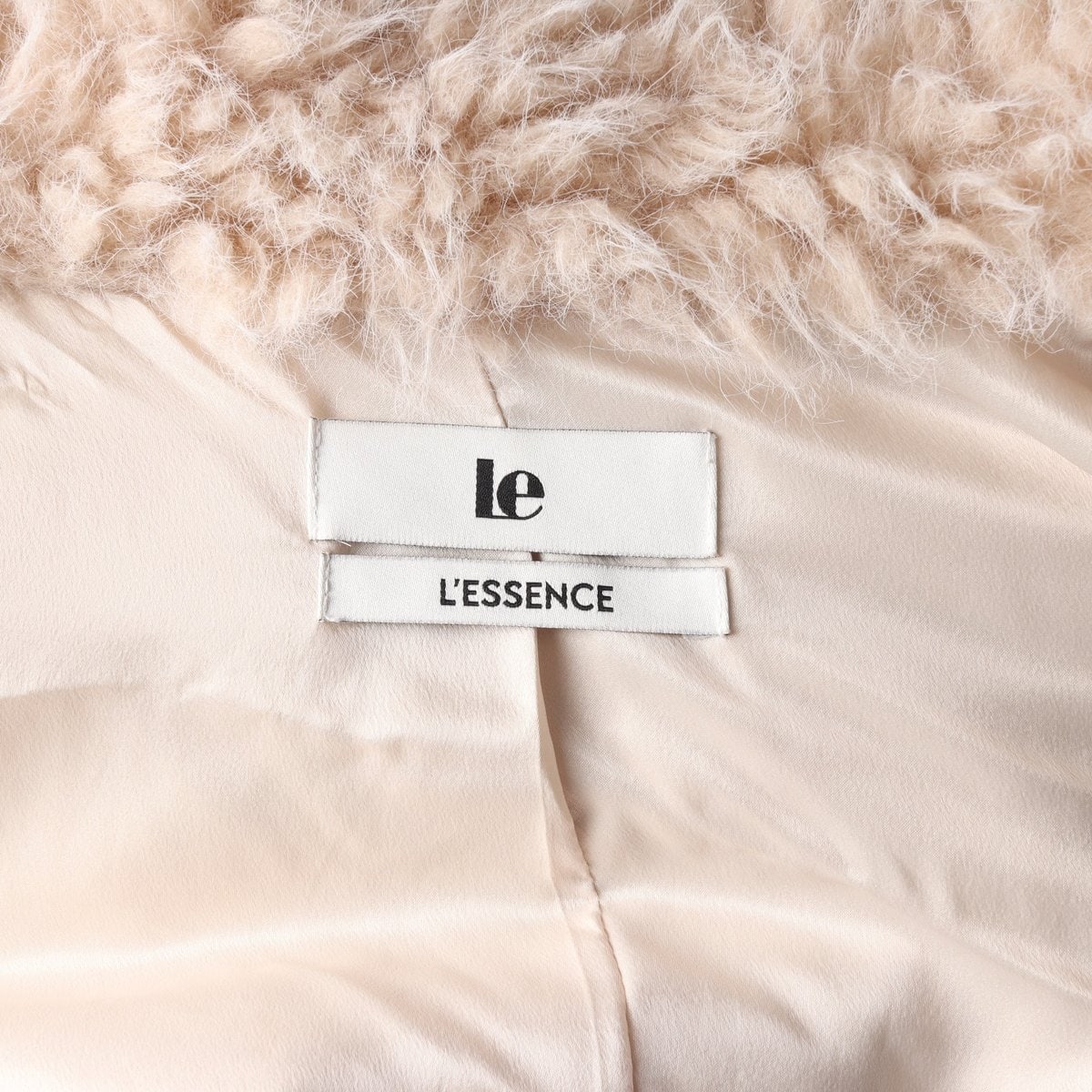 Le 르 24FW 빈티지 퍼 하프 코트 재킷 베이지 이미지 6