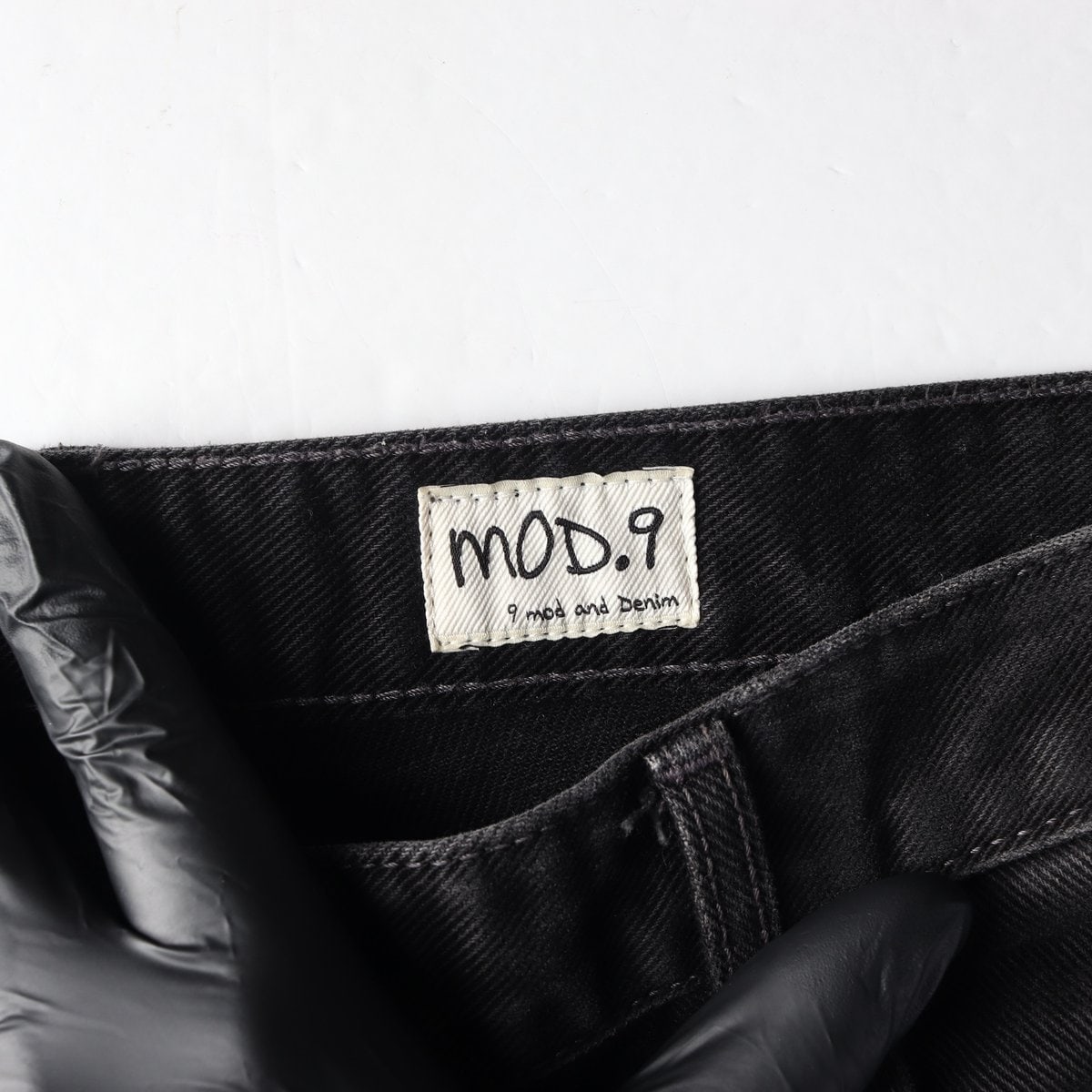 모드나인 블랙진 데님팬츠 청바지 W33 이미지 6