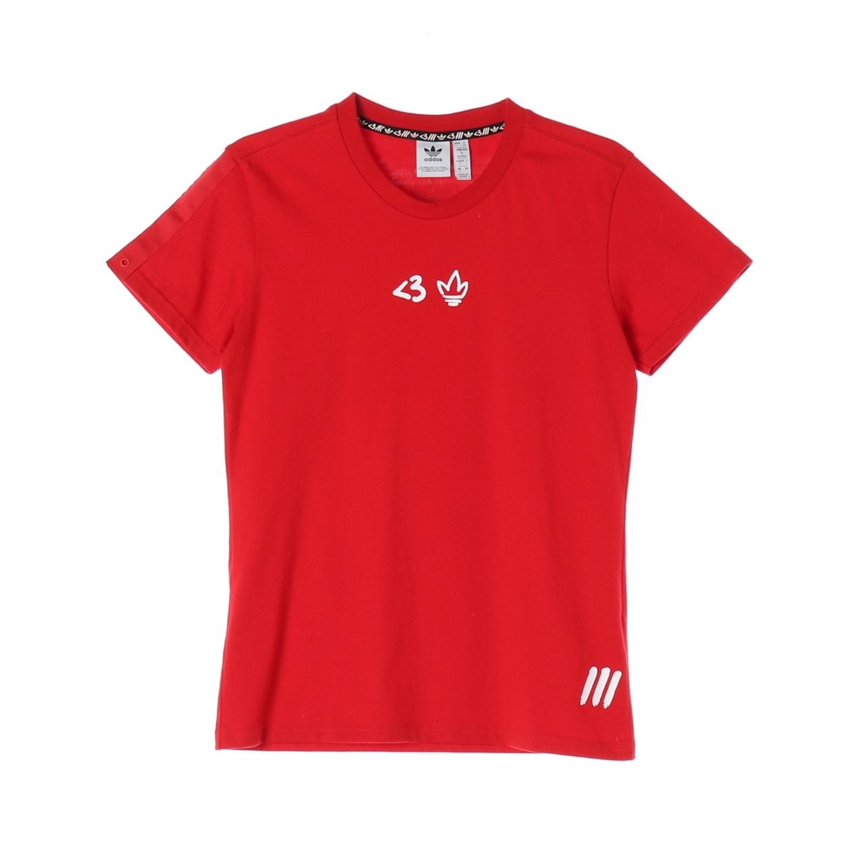 아디다스 VDay Tee SS 로고 프린트 반팔 티셔츠 상세 이미지 1