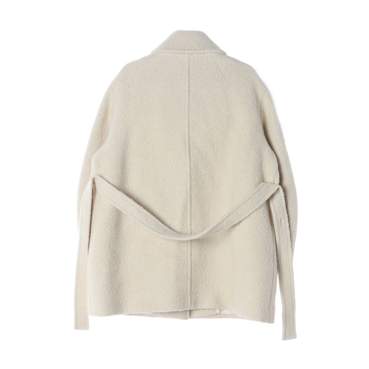 프론트로우 23FW 울블렌드 발마칸 부클 하프 코트 아이보리 M 상세 이미지 2