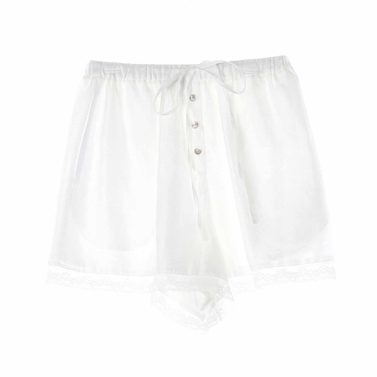 로라로라 25SS 레이스 디테일 리본 숏팬츠 이미지 1