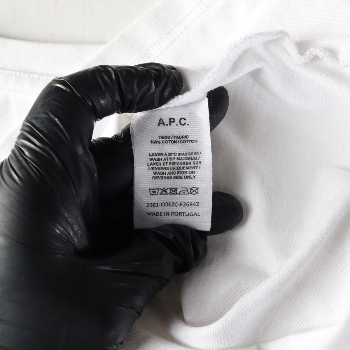 아페쎄 APC 23SS 로고 프린트 코튼 반팔 티셔츠 상세 이미지 4