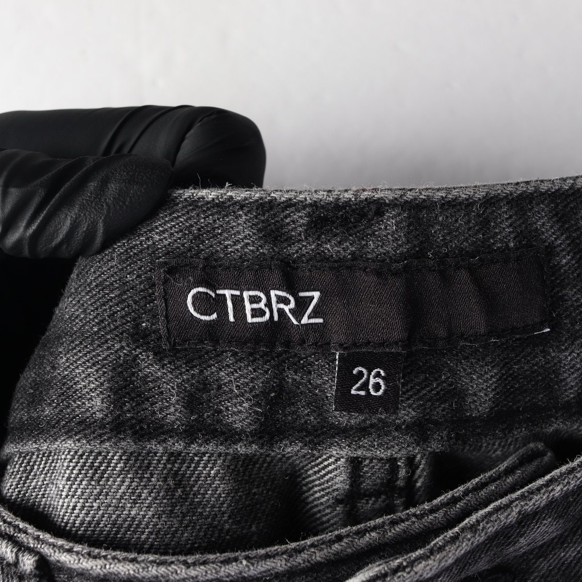 시티브리즈 24FW 사이드 라인 와이드 데님팬츠 청바지 워시드블랙 이미지 3