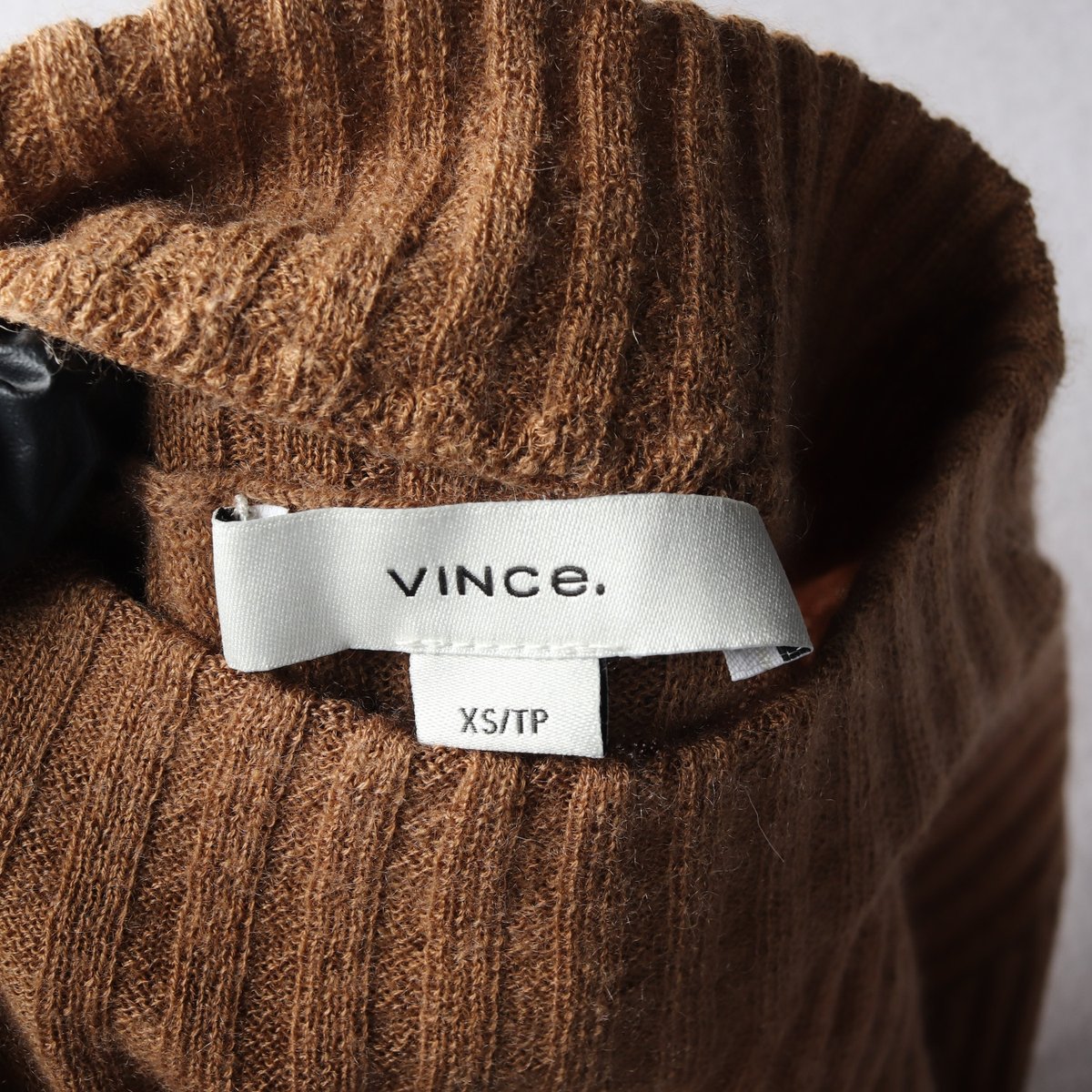 빈스 23FW 캐시미어70% 실크 리브 니트 탑 티셔츠 XS 이미지 3