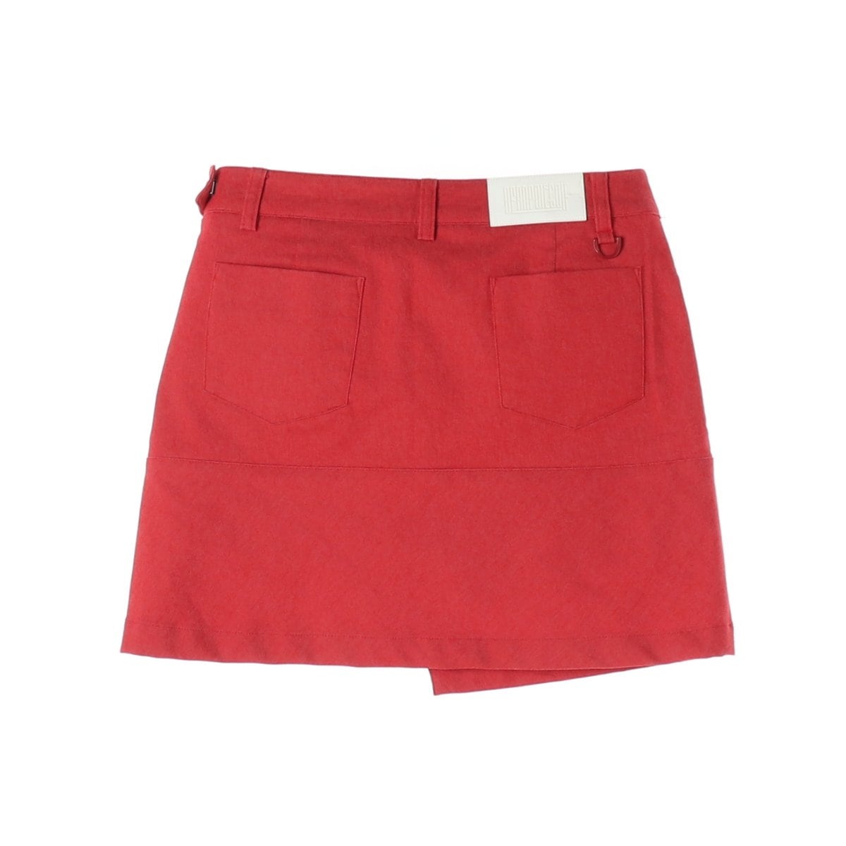 빈폴 골프 비대칭 언발 미니 스커트 치마 레드  상세 이미지 2