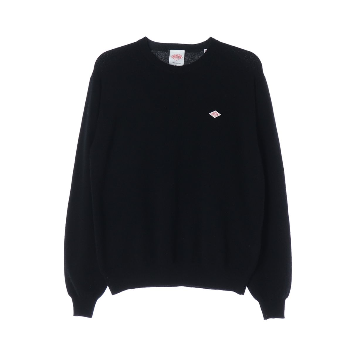 단톤 23FW 크루넥 풀오버 니트 스웨터 블랙  상세 이미지 1