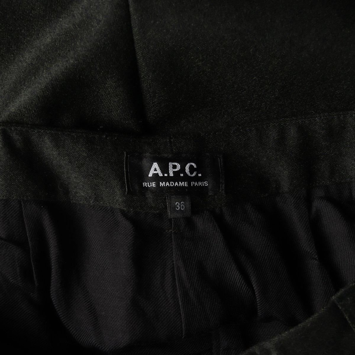 APC 아페쎄 울 100% 투턱 슬랙스 팬츠 바지  상세 이미지 3
