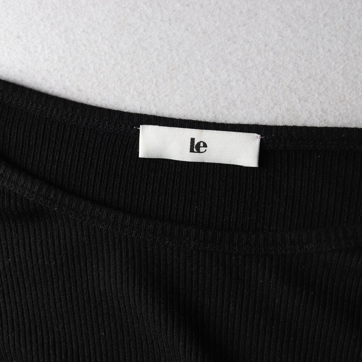Le 르 24FW 사이드 버튼 롱 슬리브 긴팔 티셔츠 블랙  이미지 3