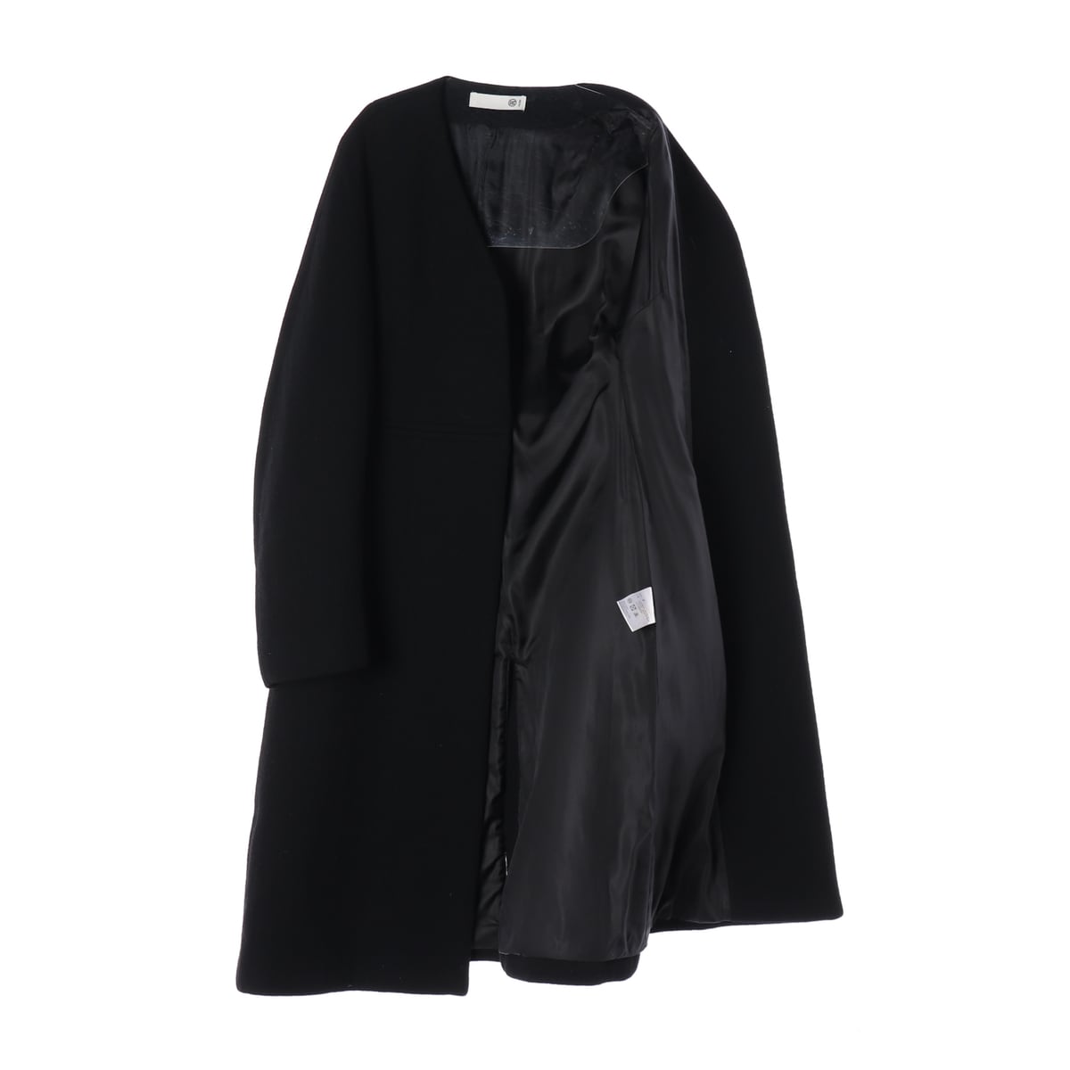 렉토 20FW 스트럭처 울 롱 코트 브이넥 블랙 F 상세 이미지 2