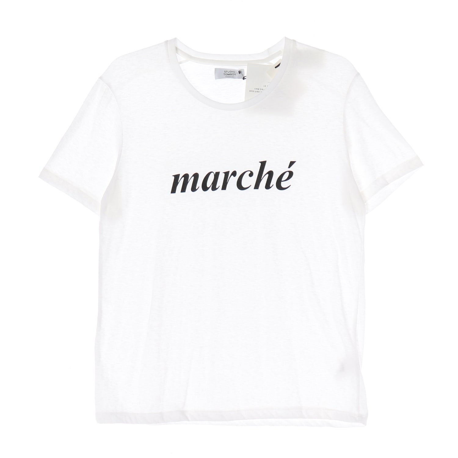 스튜디오 톰보이 marche 레터링 프린트 반팔 티셔츠 이미지 1
