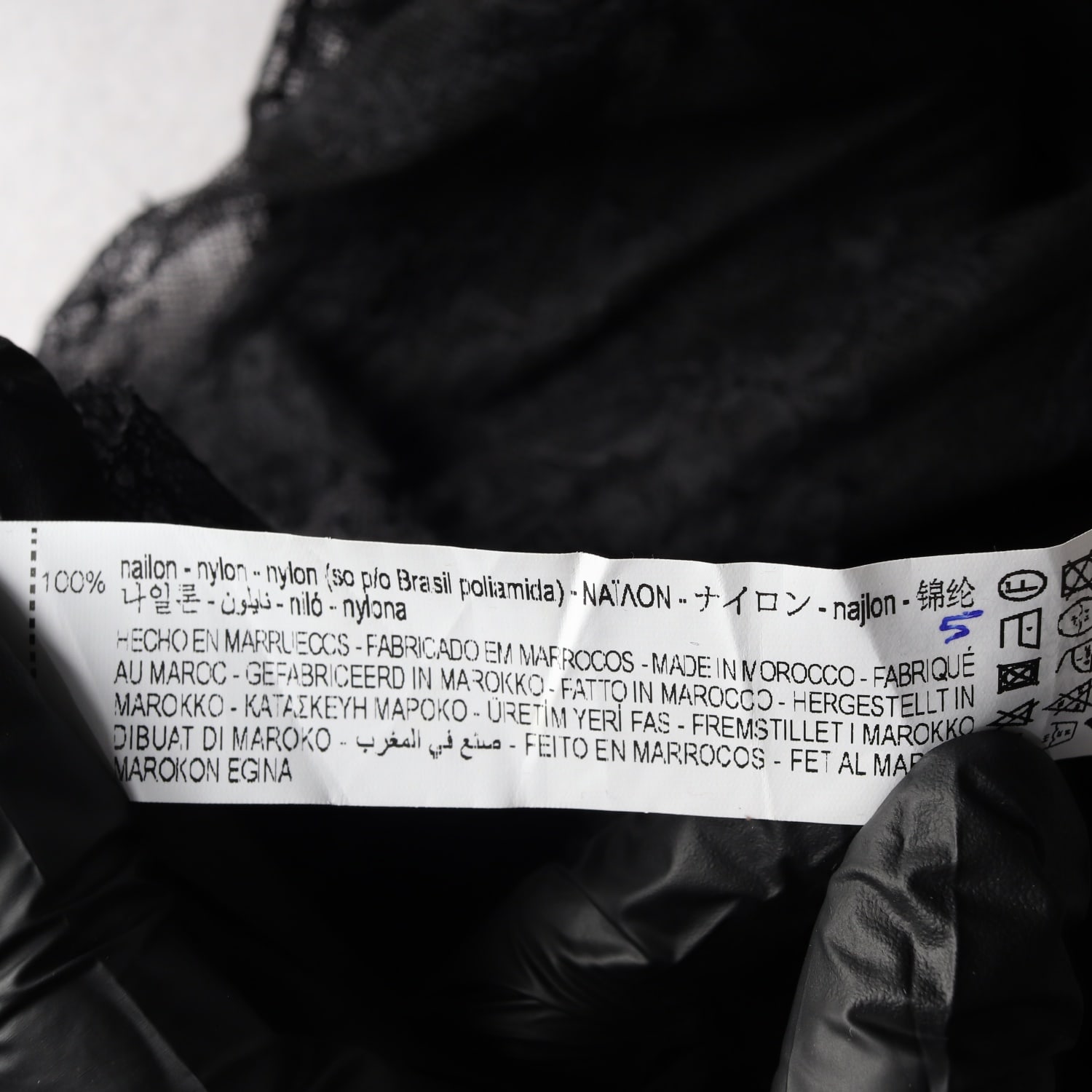(새상품) 자라 레이스 리본 타이 시스루 블라우스 블랙 XS 이미지 4