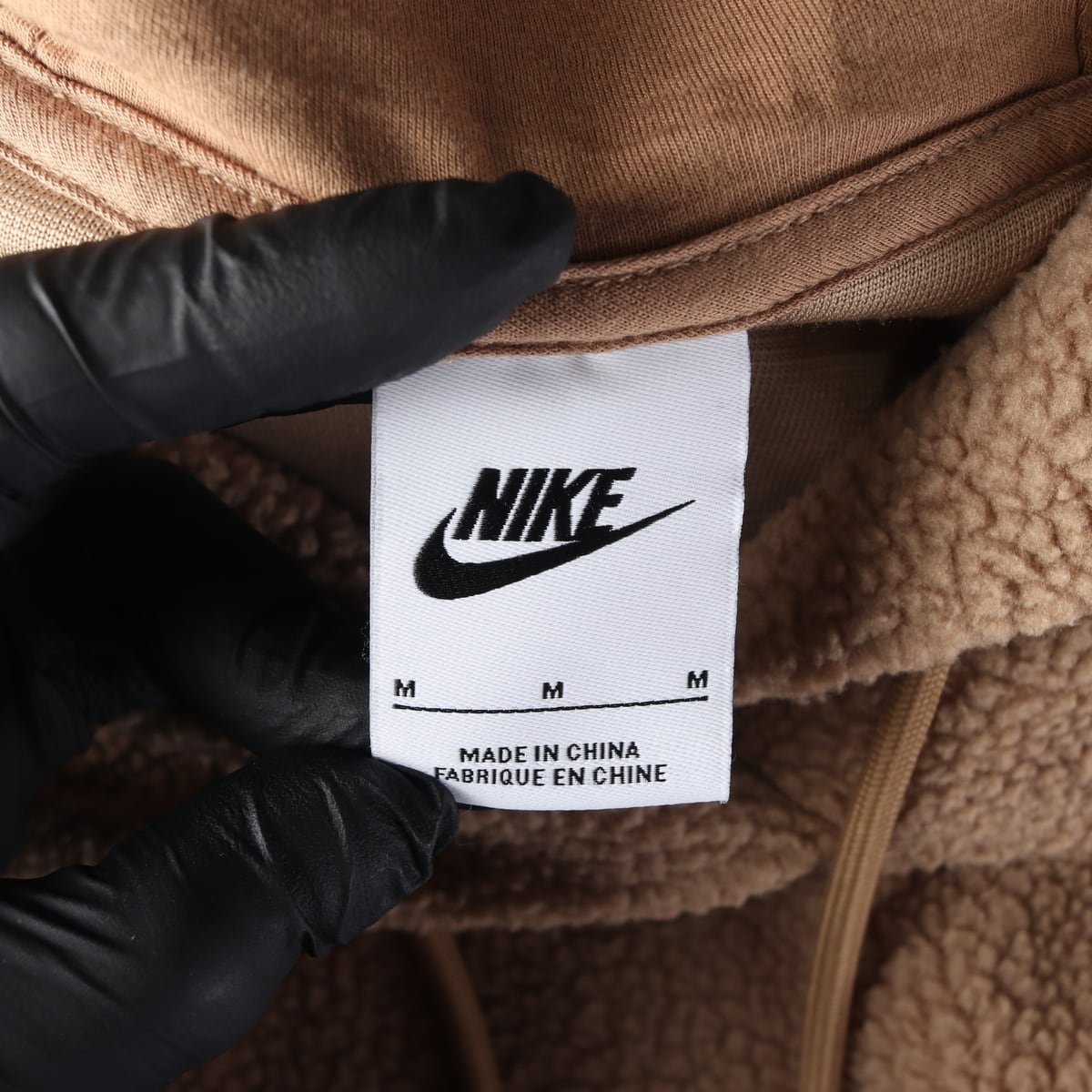 나이키 22FW 뽀길이 플리스 테디베어 후드티 후디 브라운 M 상세 이미지 3