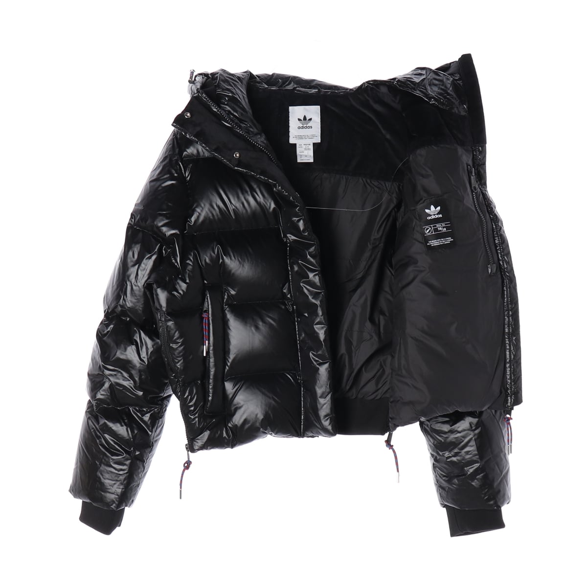 아디다스 23FW 숏 프리미엄 푸퍼 구스다운 패딩 블랙 XS 상세 이미지 2