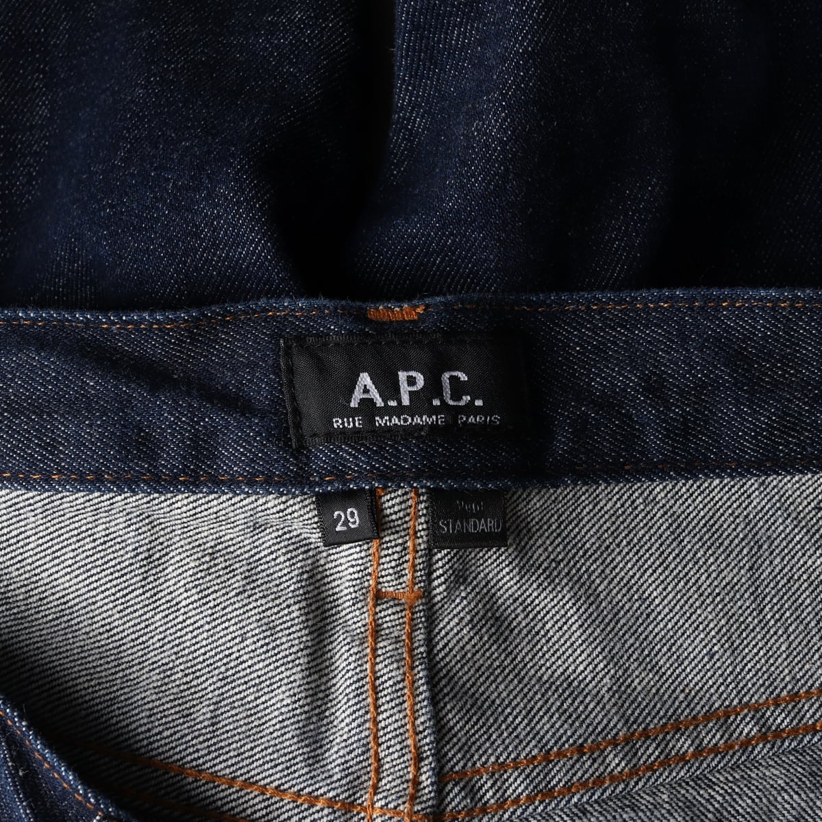 아페쎄 APC 스탠다드 데님 팬츠 생지 청바지 인디고 W29 상세 이미지 3