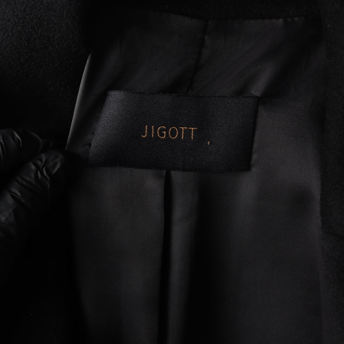 지고트 캐시미어 100% 더블 롱 코트 블랙 S 상세 이미지 4