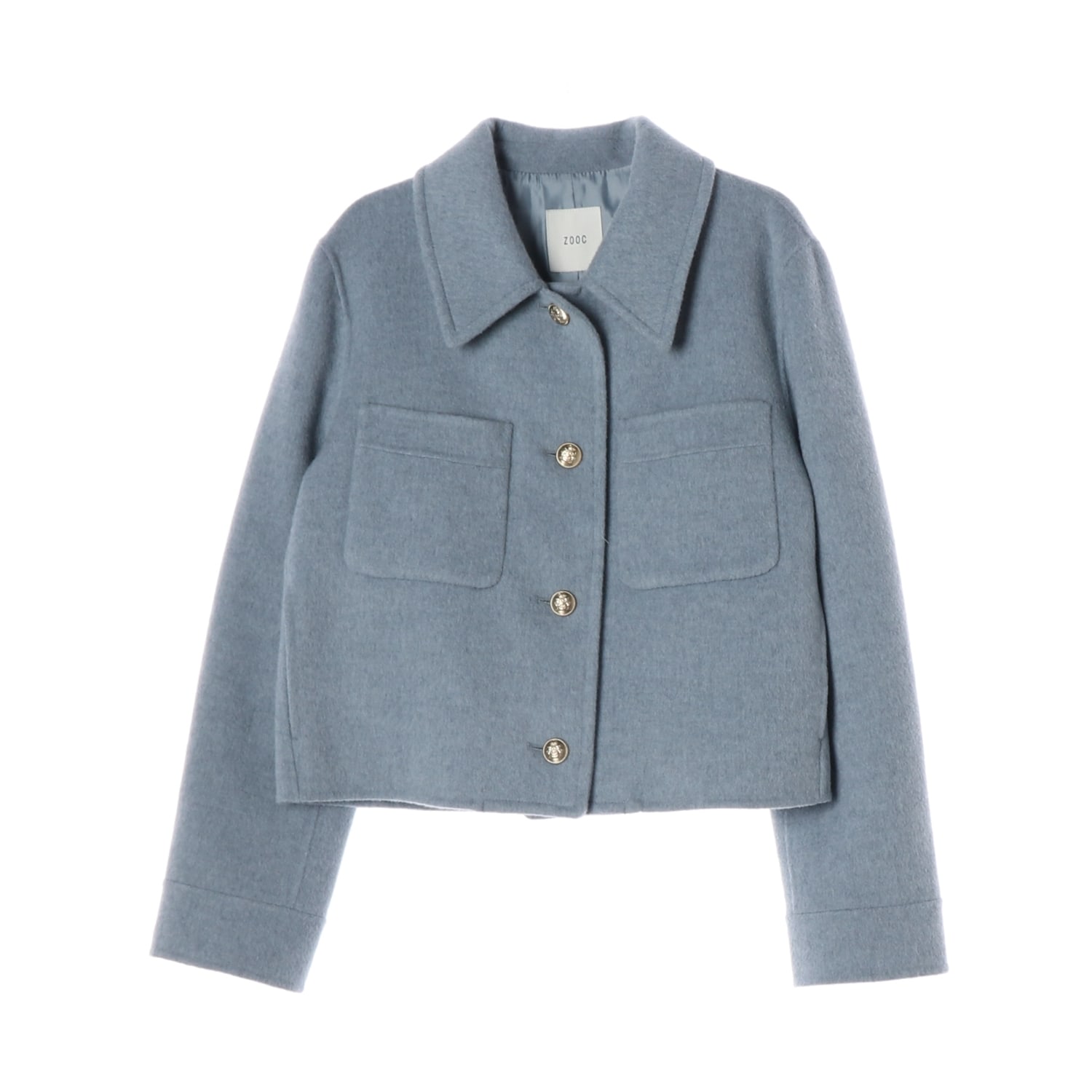주크 22FW 울 캐시미어  숏 코트 재킷 블루 M 이미지 1