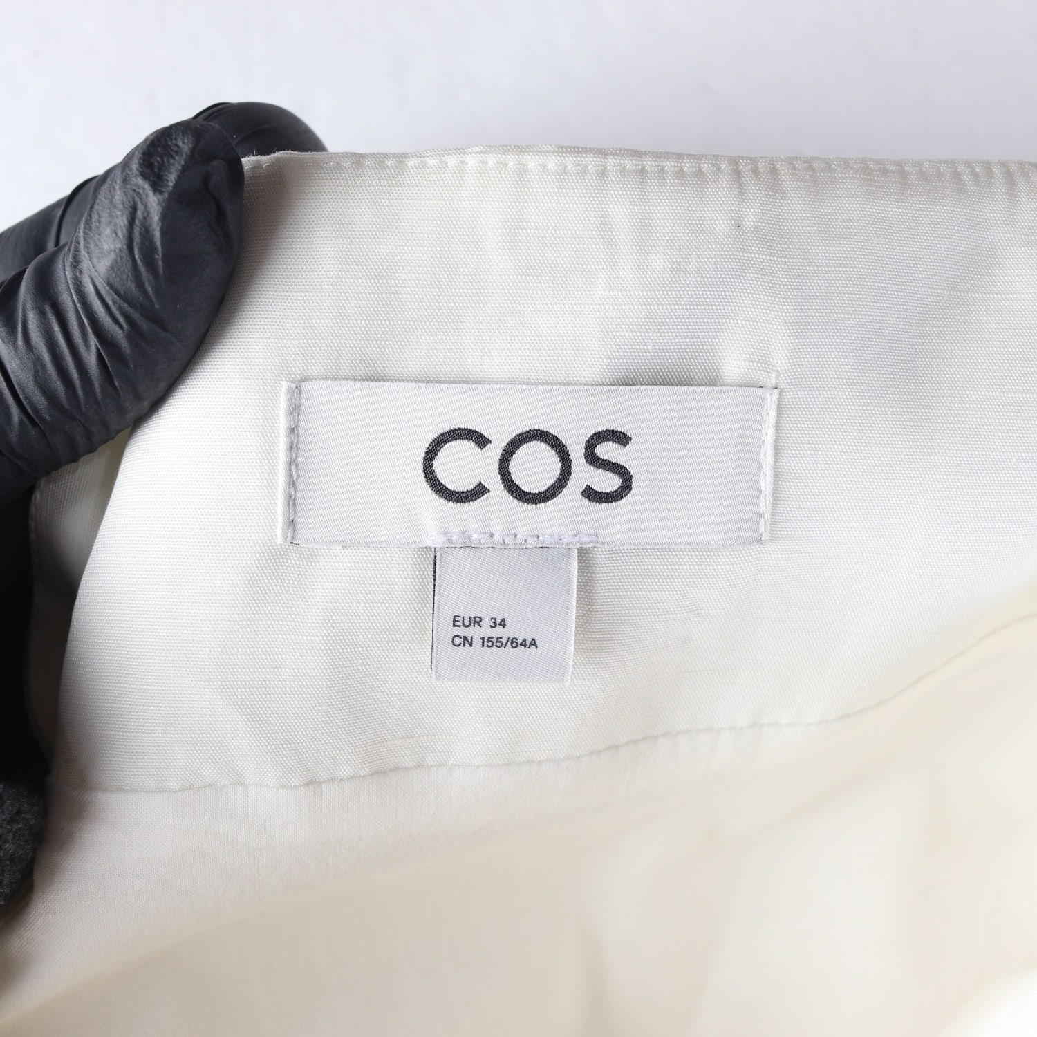 코스 린넨 블렌드 미니 랩 스커트 치마 화이트  이미지 3