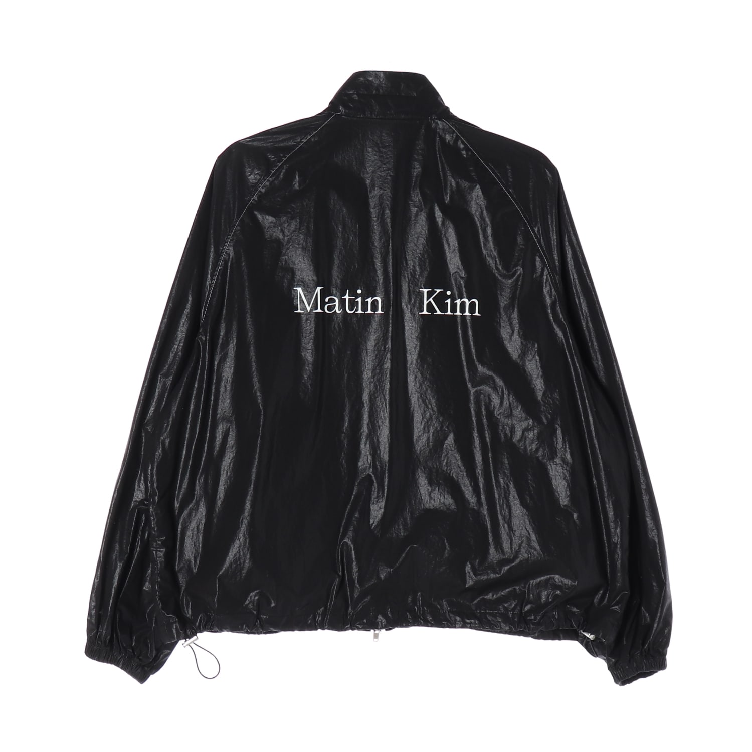 마뗑킴 21FW 로고 코팅 집업 점퍼 블랙 이미지 2