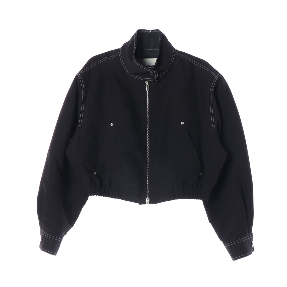 유센틱 23FW 하이넥 투웨이 집업 점퍼 재킷 블랙  상세 이미지 1