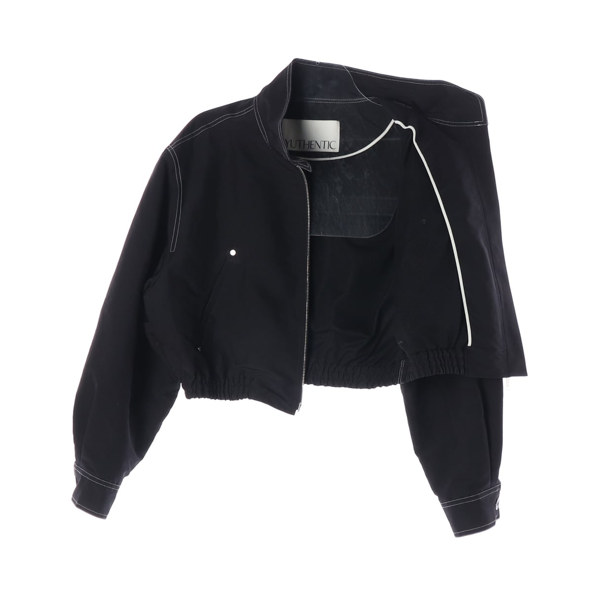 유센틱 23FW 하이넥 투웨이 집업 점퍼 재킷 블랙  상세 이미지 2