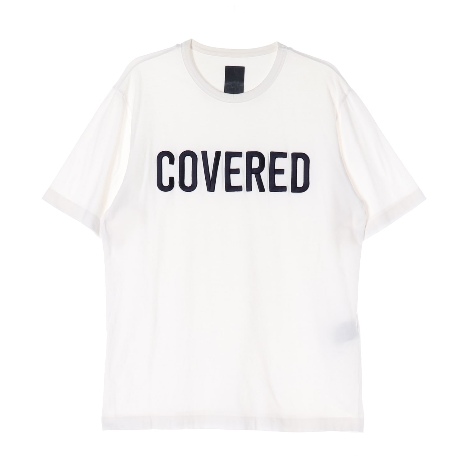 준지 COVERED 로고 프린트 오버핏 면 반팔 티셔츠 이미지 1