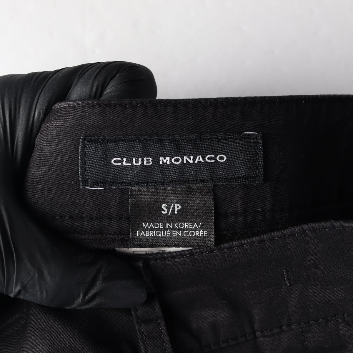 클럽모나코 22FW 코튼 와이드 치노 팬츠 블랙 S 상세 이미지 3
