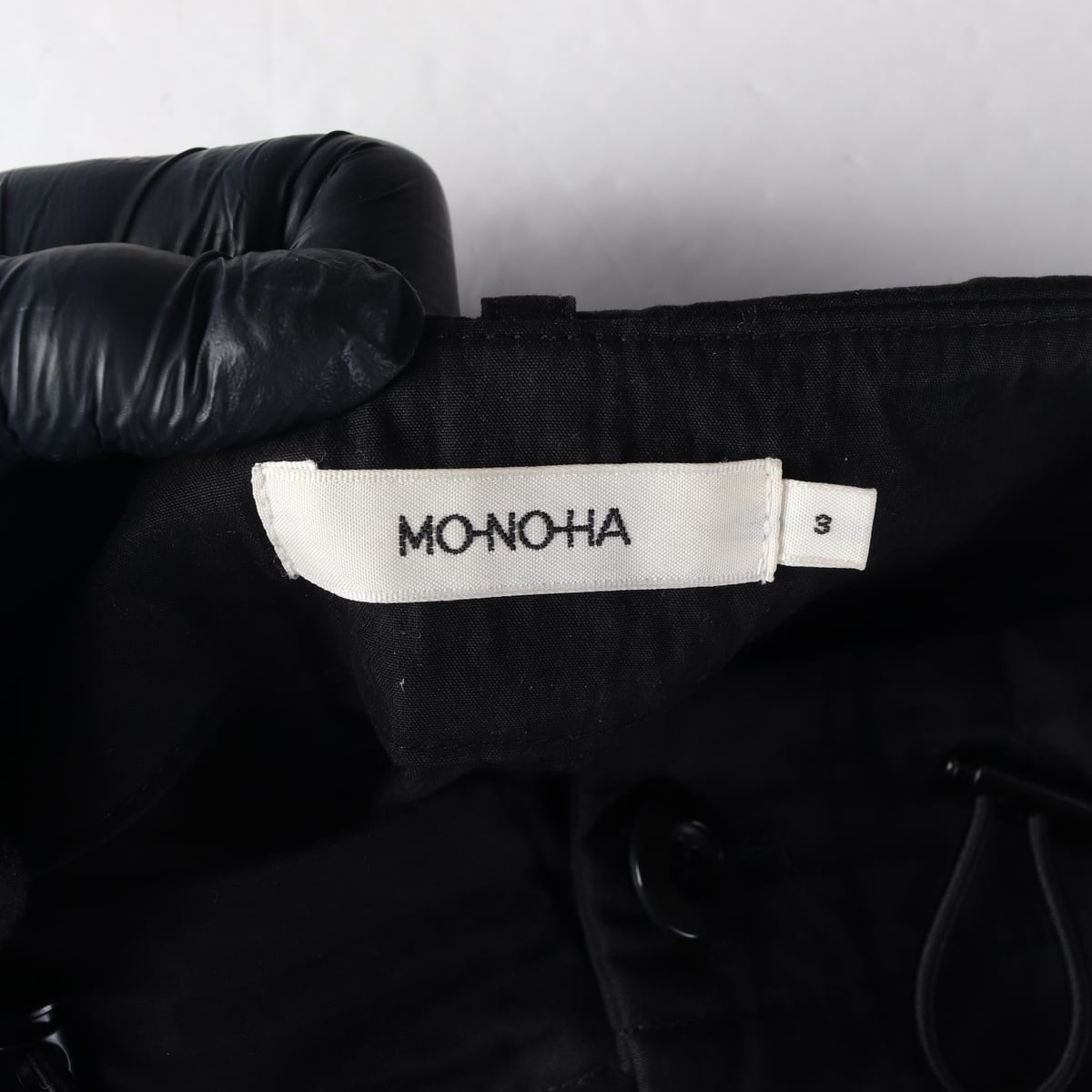 모노하 카고 팬츠 파라수트 팬츠 바지 블랙 상세 이미지 3