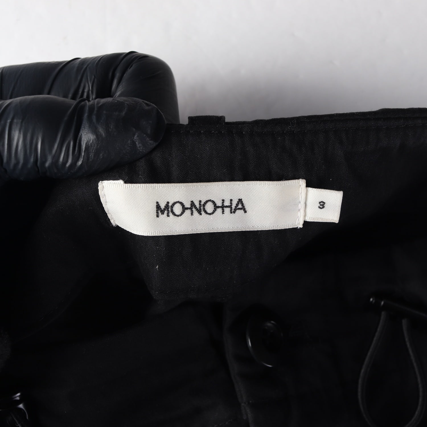 모노하 카고 팬츠 파라수트 팬츠 바지 블랙 이미지 3