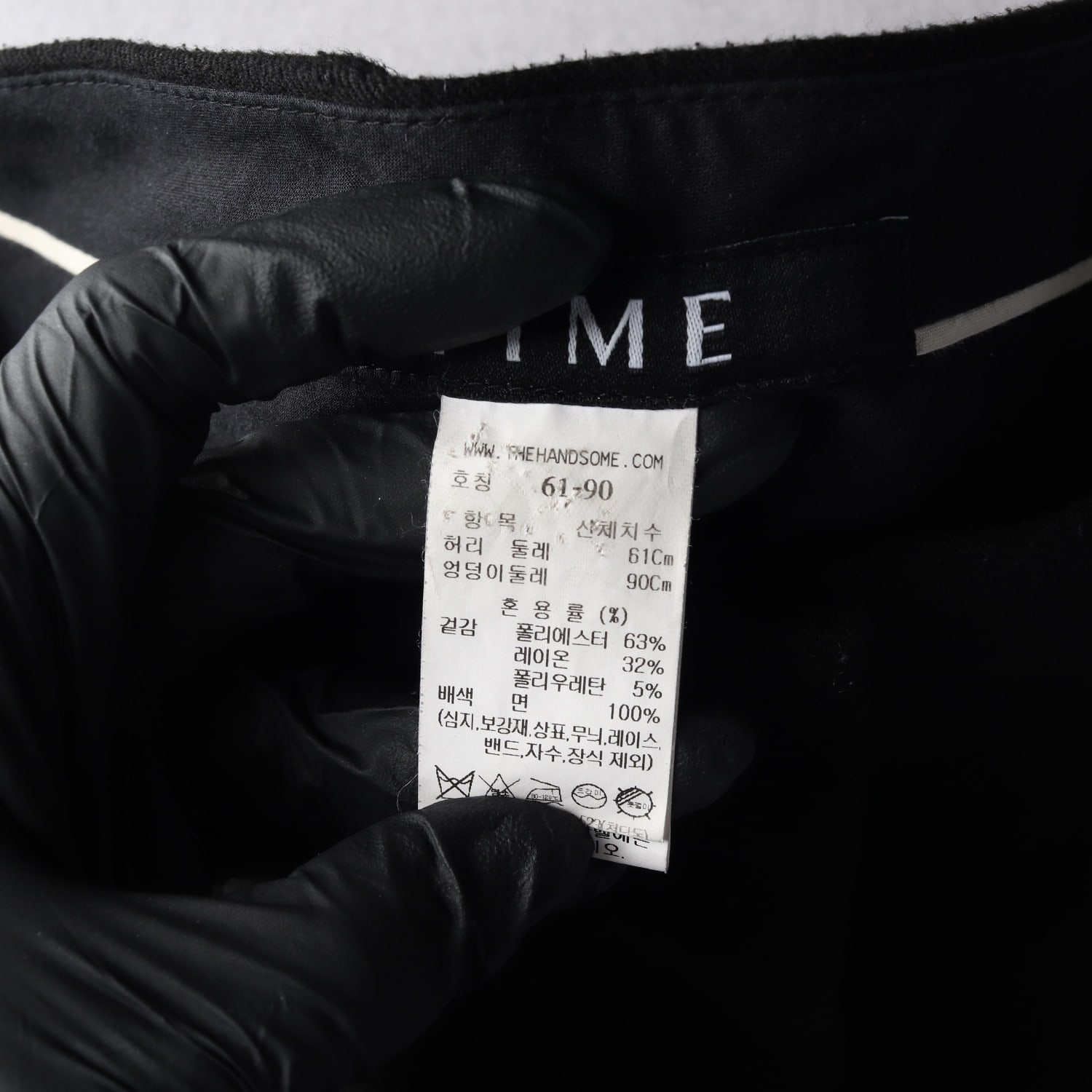 타임 23SS 스트레이트 슬랙스 바지 블랙 이미지 4