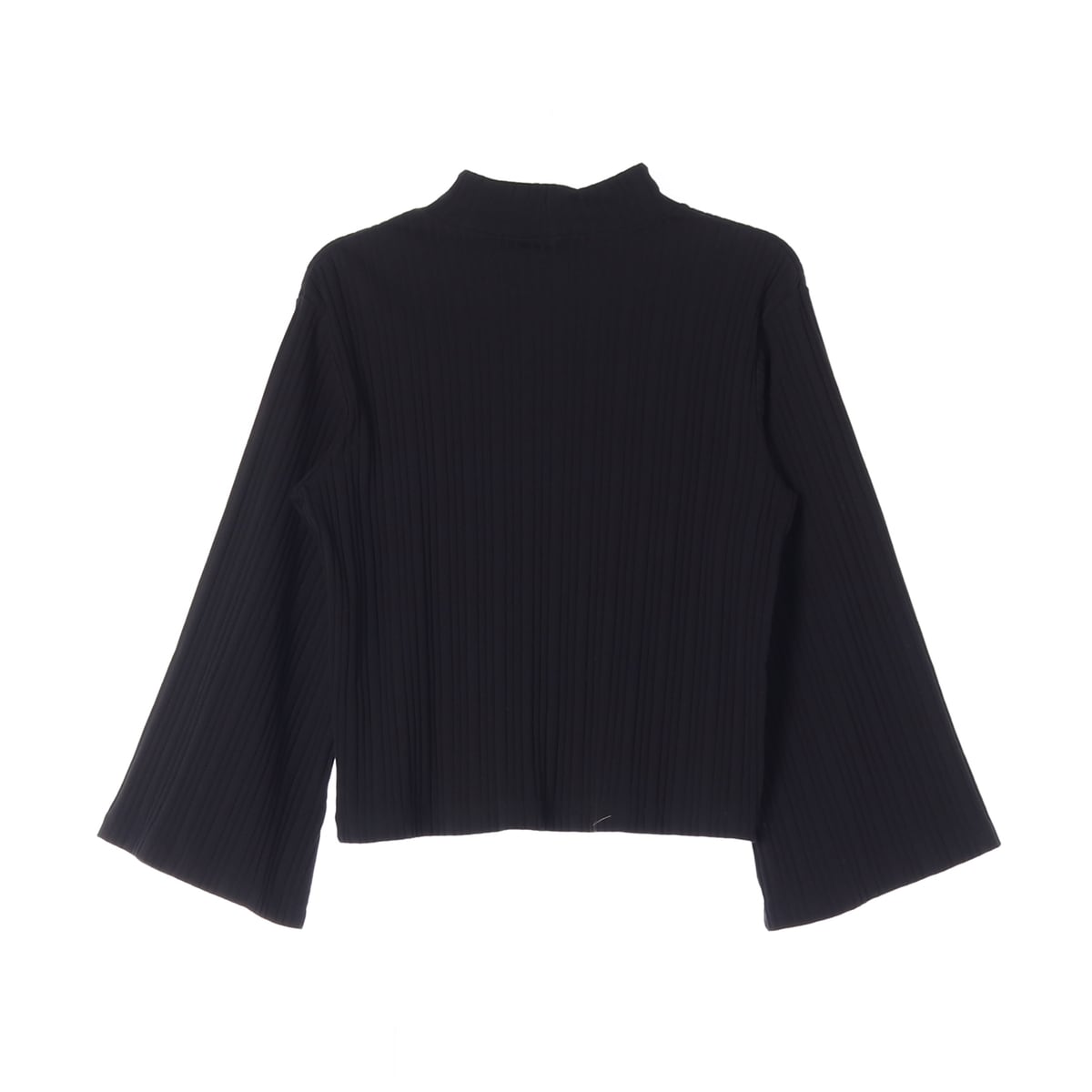 나이키 22FW 블랙 크롭핏 와이드 슬리브 플리츠 긴팔 티셔츠 M 상세 이미지 2