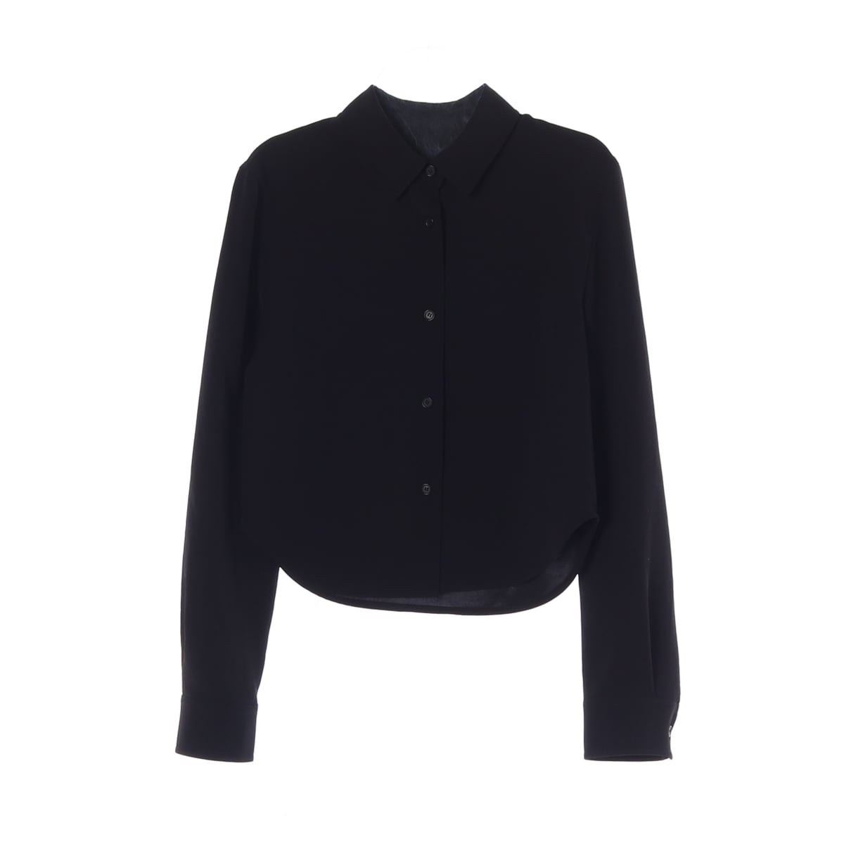 준지 23FW 크롭 셔츠 롱 슬리브 블랙 상세 이미지 1