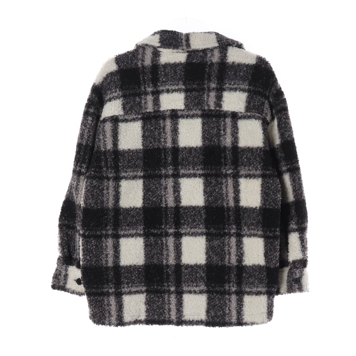 캘빈클라인 진 22FW 체크 플리스 퍼 셔킷 재킷 상세 이미지 3