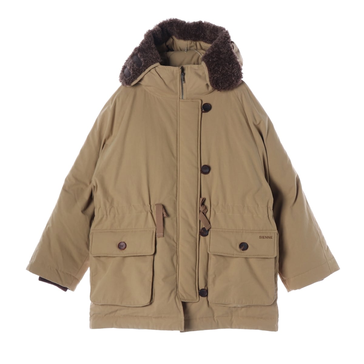 시엔느 24FW 노아 덕다운 패딩 베이지 상세 이미지 1