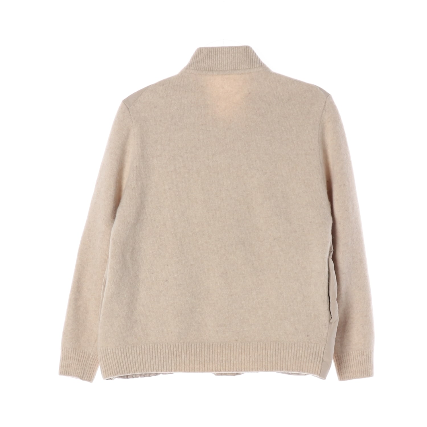 유메르 캐시미어 구스다운 100 니트 패딩 재킷 베이지 이미지 3