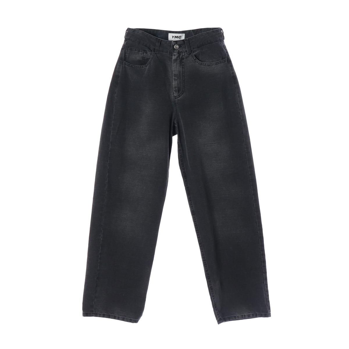 와이엠씨 YMC 24SS 린넨 블렌딩 와이드워싱 데님 팬츠 블랙 상세 이미지 1