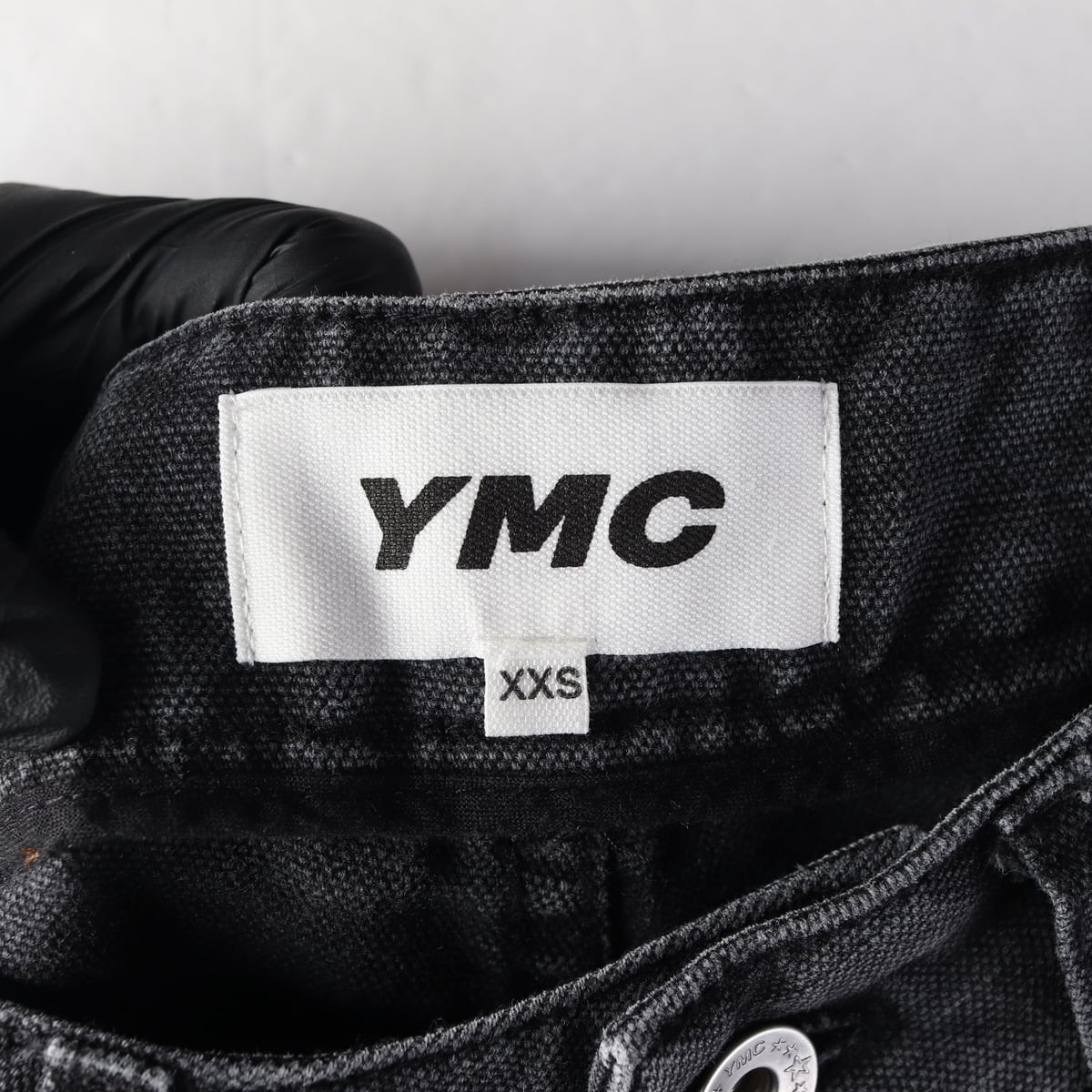 와이엠씨 YMC 24SS 린넨 블렌딩 와이드워싱 데님 팬츠 블랙 상세 이미지 3