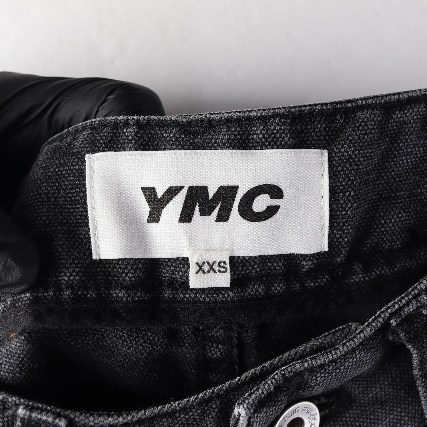 와이엠씨 YMC 24SS 린넨 블렌딩 와이드워싱 데님 팬츠 블랙 이미지 3