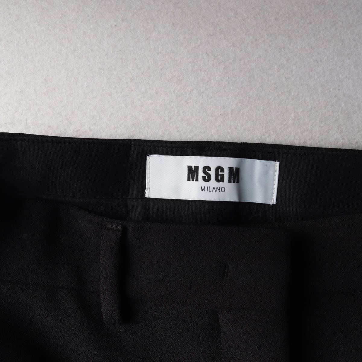엠에스지엠 MSGM 슬림핏 슬랙스 바지 팬츠 블랙 상세 이미지 3