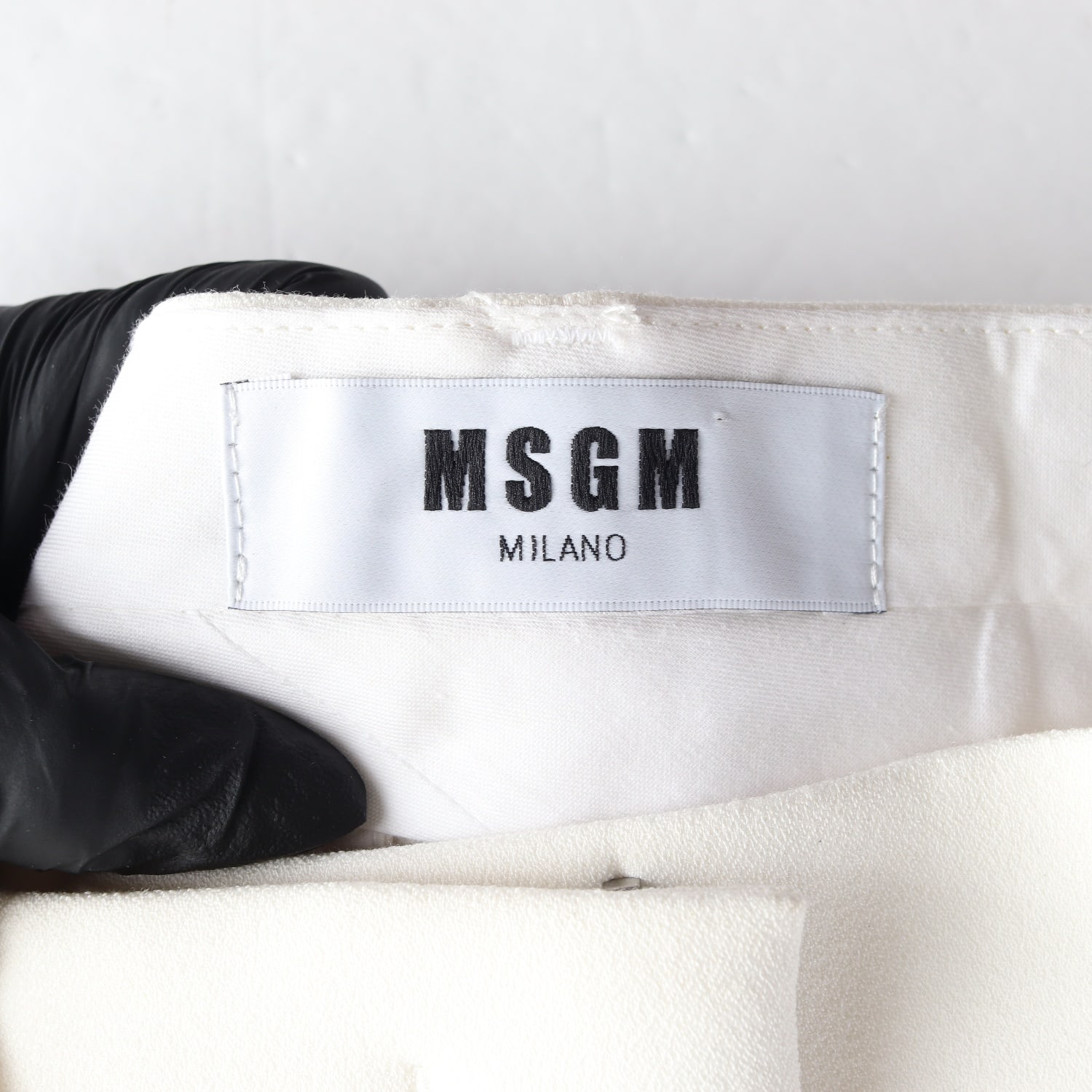 엠에스지엠 MSGM 클래식 스트레이트 슬랙스 화이트 이미지 3