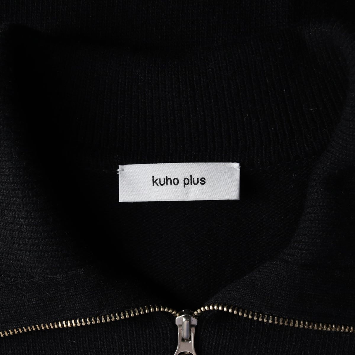 구호플러스 22FW 울 블렌드 하프집업 니트 원피스 상세 이미지 3