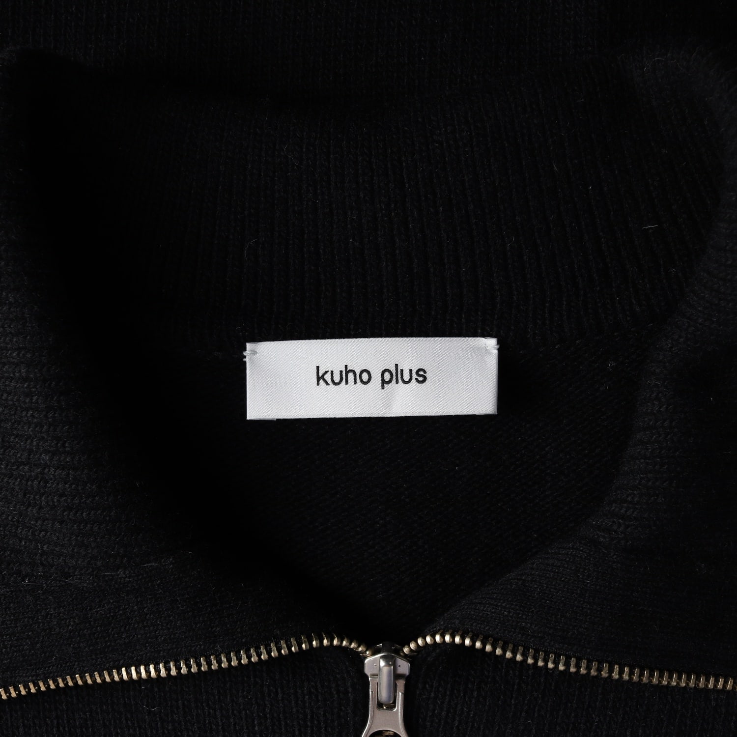 구호플러스 22FW 울 블렌드 하프집업 니트 원피스 이미지 3