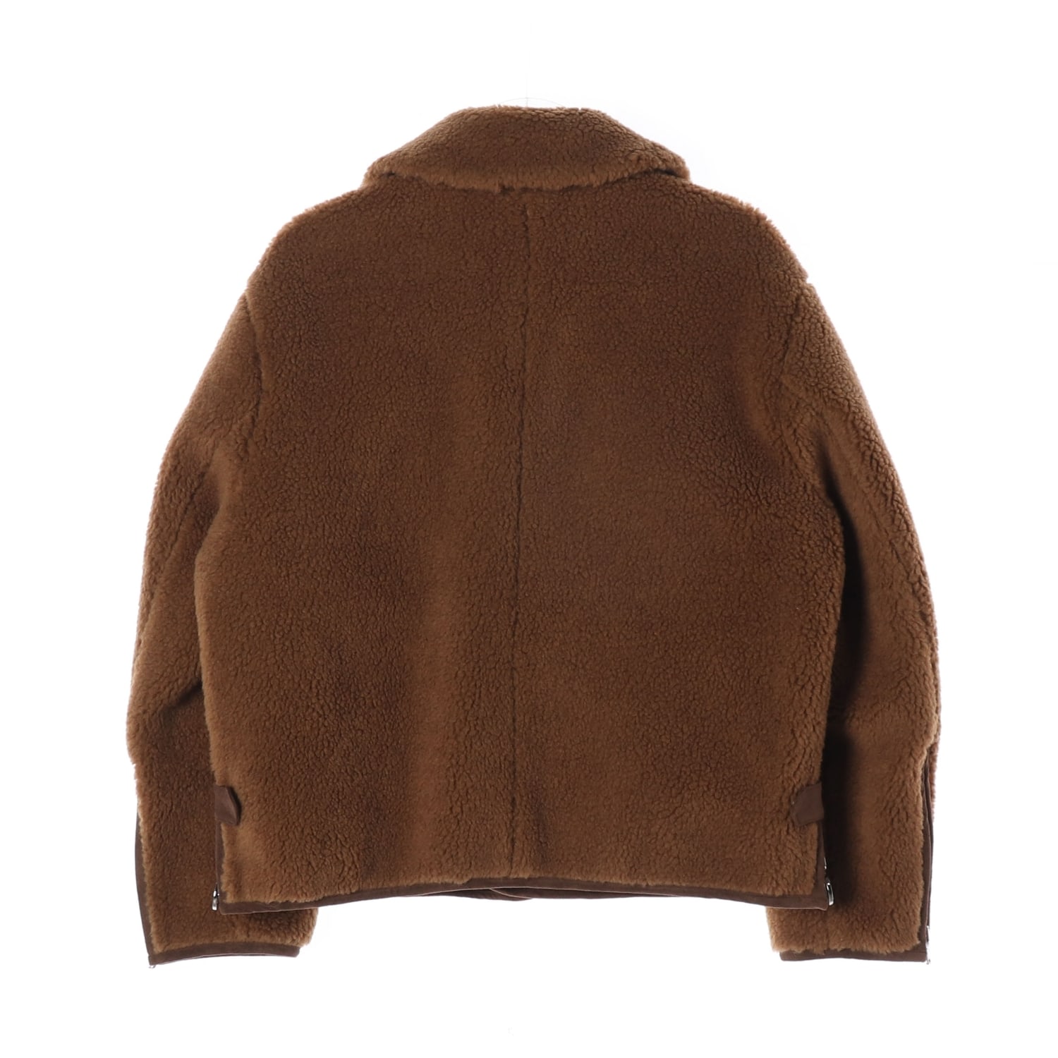 솔리드옴므 20FW 플리스 스웨이드 무스탕 브라운 이미지 3