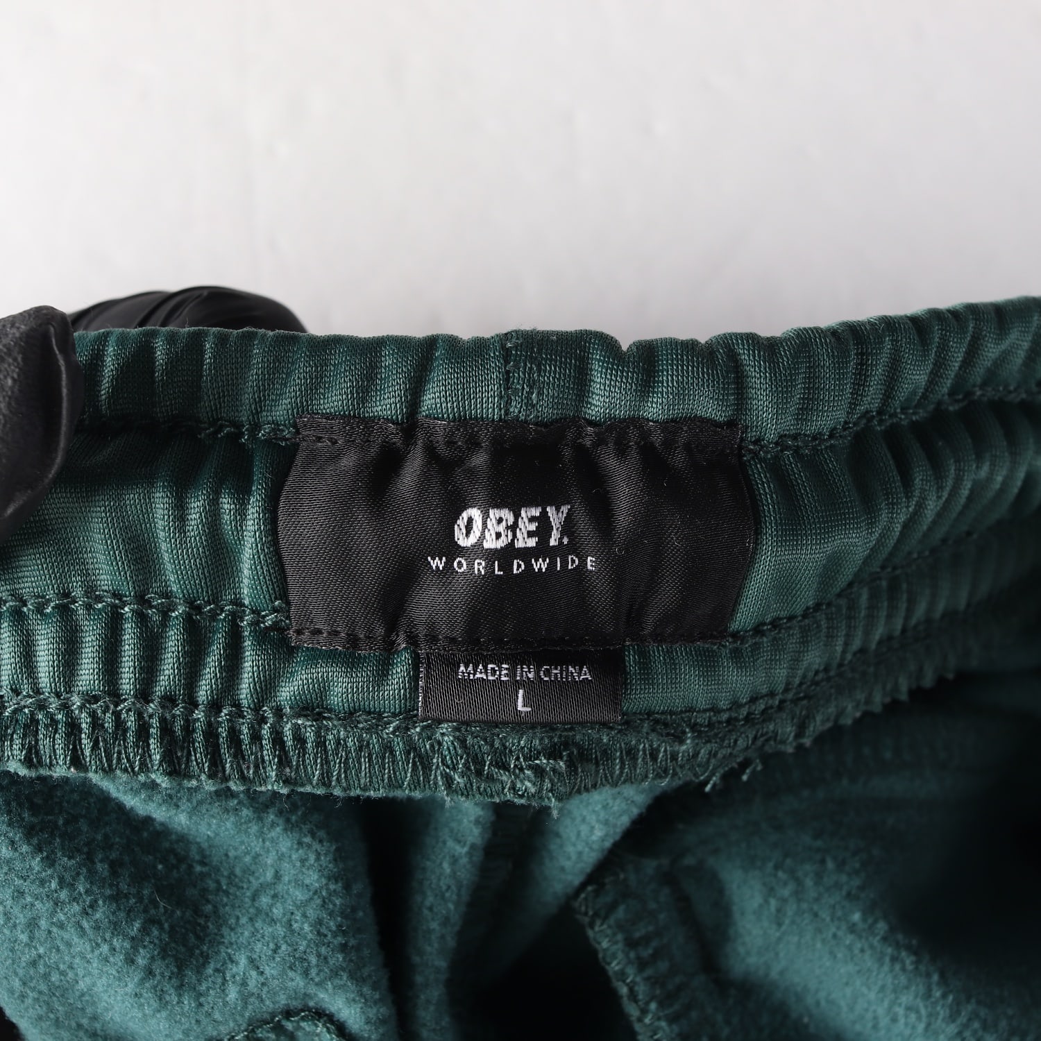 오베이 OBEY 트레이닝 기모 트랙팬츠 조거팬츠 그린 L 이미지 3
