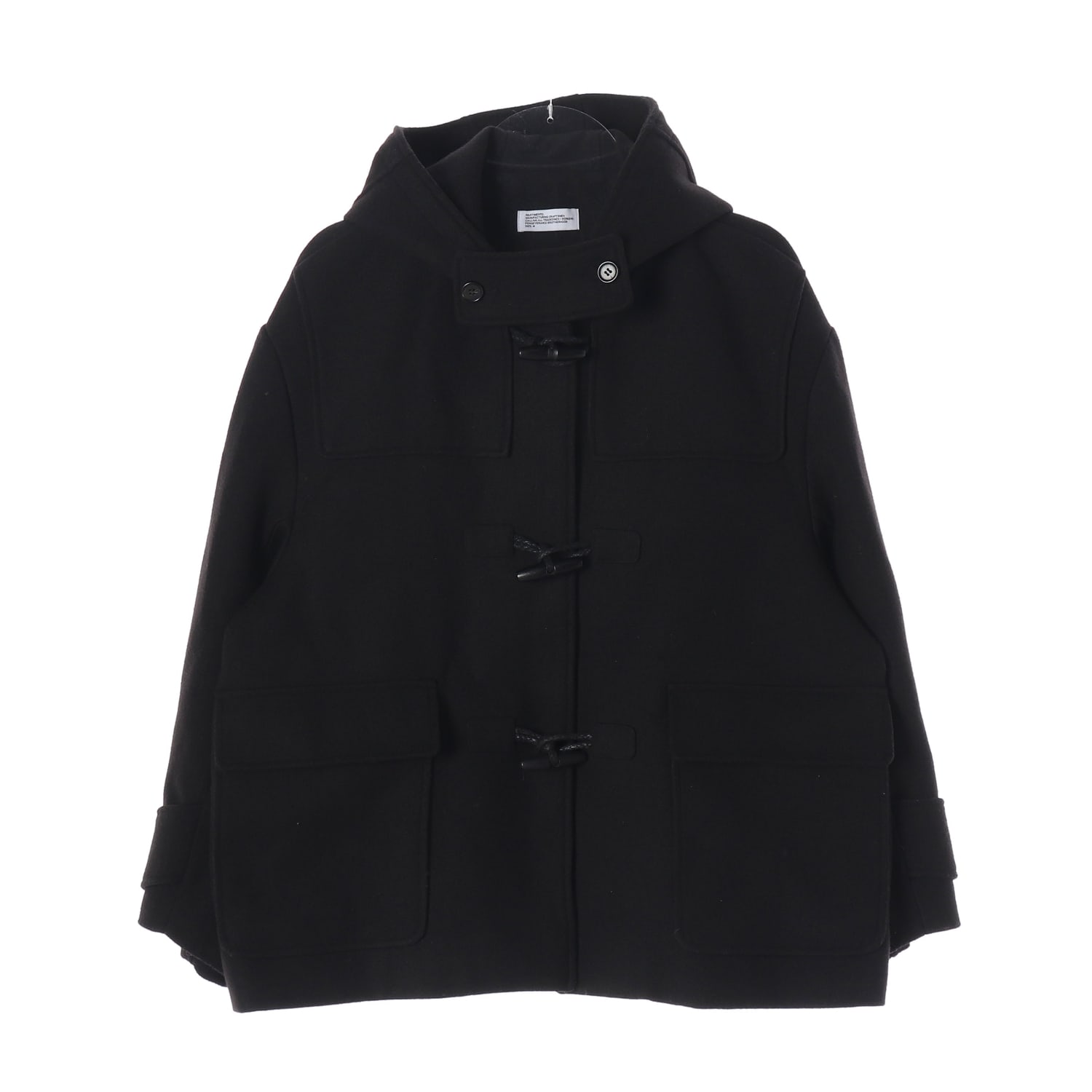파르티멘토 22FW 오버핏 울 숏 후디 더플 코트 떡볶이 코트  이미지 1
