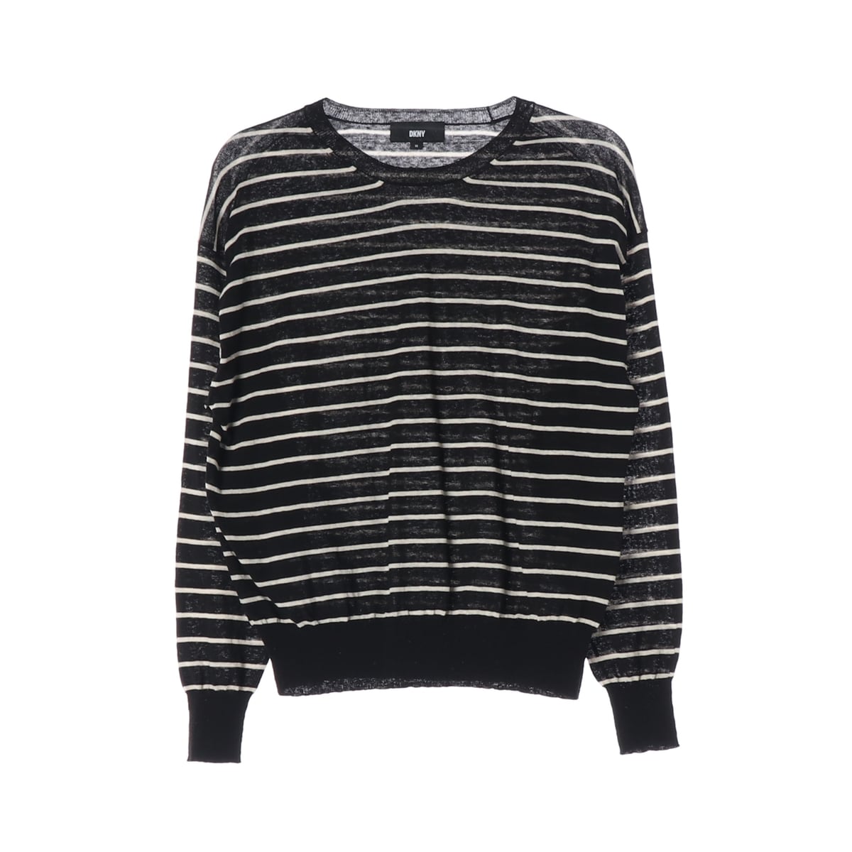 디케이엔와이 DKNY 24SS 린넨 코튼 스트라이프 니트  상세 이미지 1