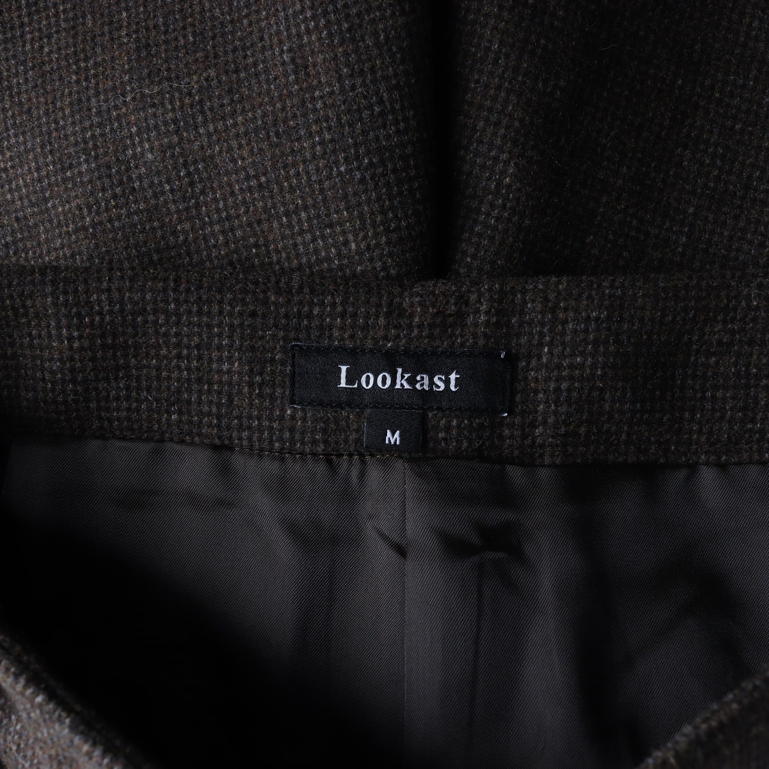 룩캐스트 23FW 울 블렌드 체크 핀턱 쇼츠 겨울 반바지 숏팬츠 이미지 3